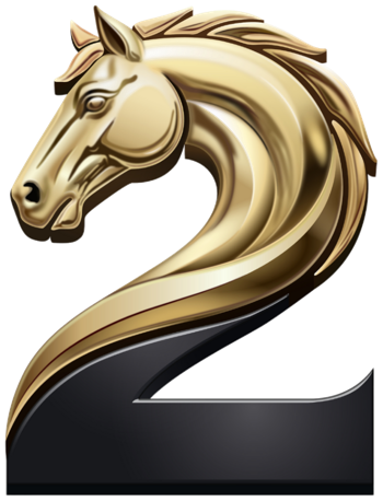 2 Art Studio horse logo